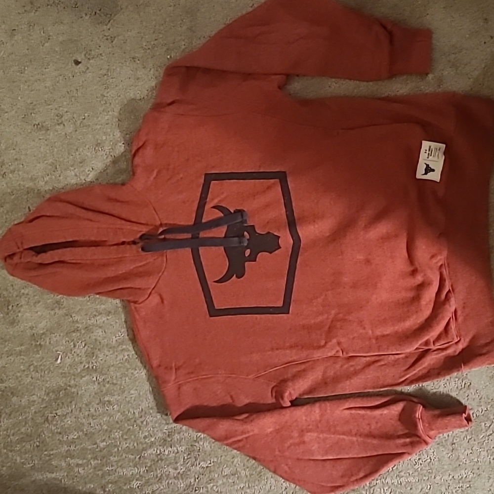 Under Armour Project Rock Mens Medium Hoodie Hooded Sweatshirt Red